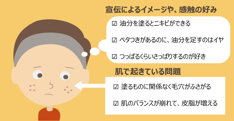 イメージと実際に肌に必要なことのズレ